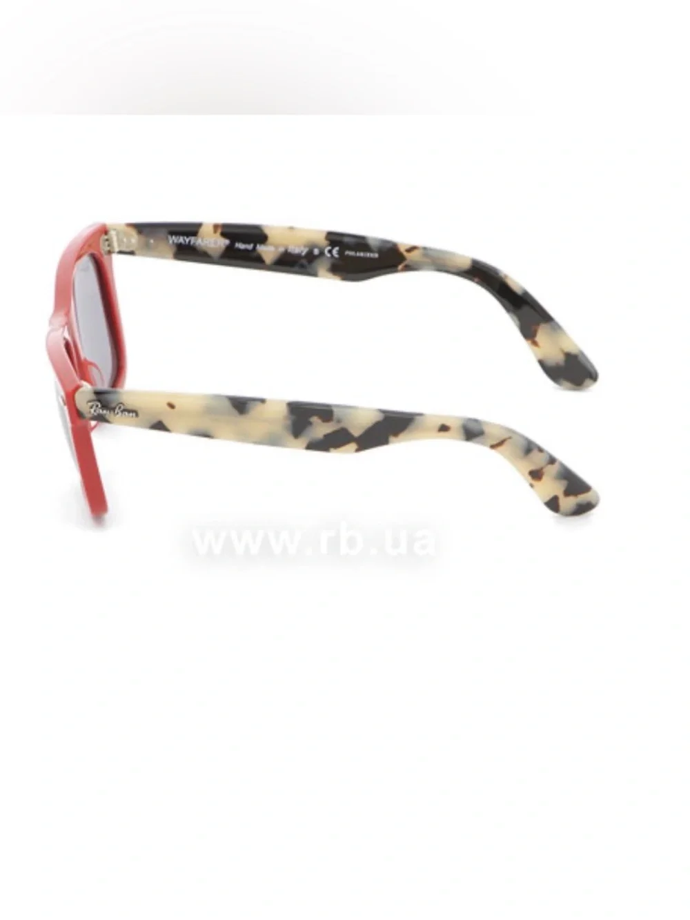 Ray-Ban RB2140 Original Wayfarer Pop Red Havana Polarized Sunglasses 50mm